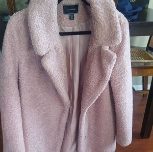 Light Pink Sherpa Coat